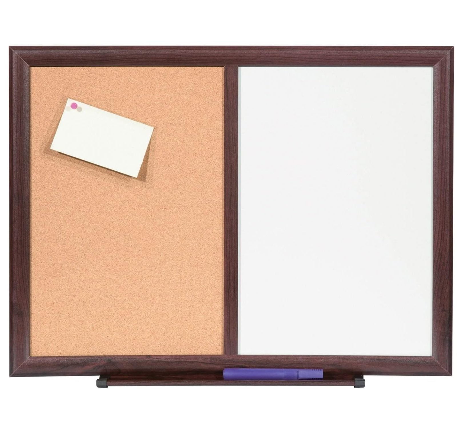 MYXIO 84270 Bulletin Board Combo,DryErase/Cork, 24Inch x18Inch