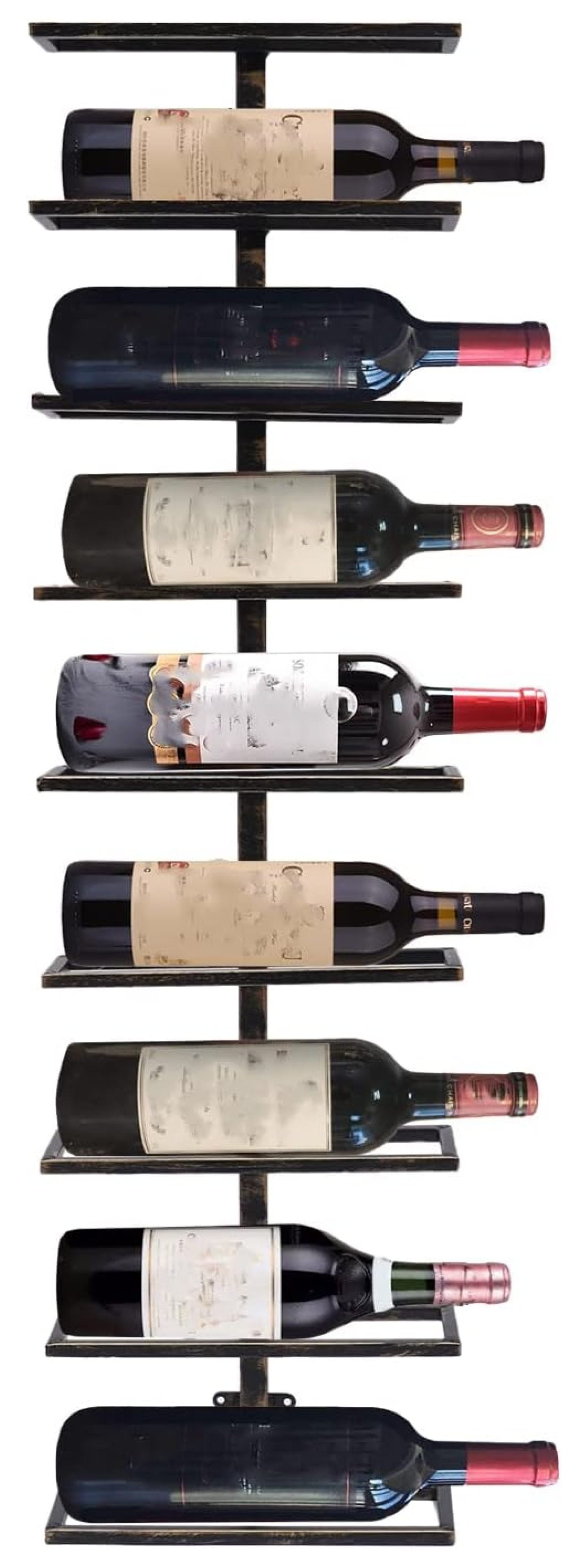 MYXIO 9 Layers WallMounted Wine Rack Wine Shelf Wine Bottle Storage