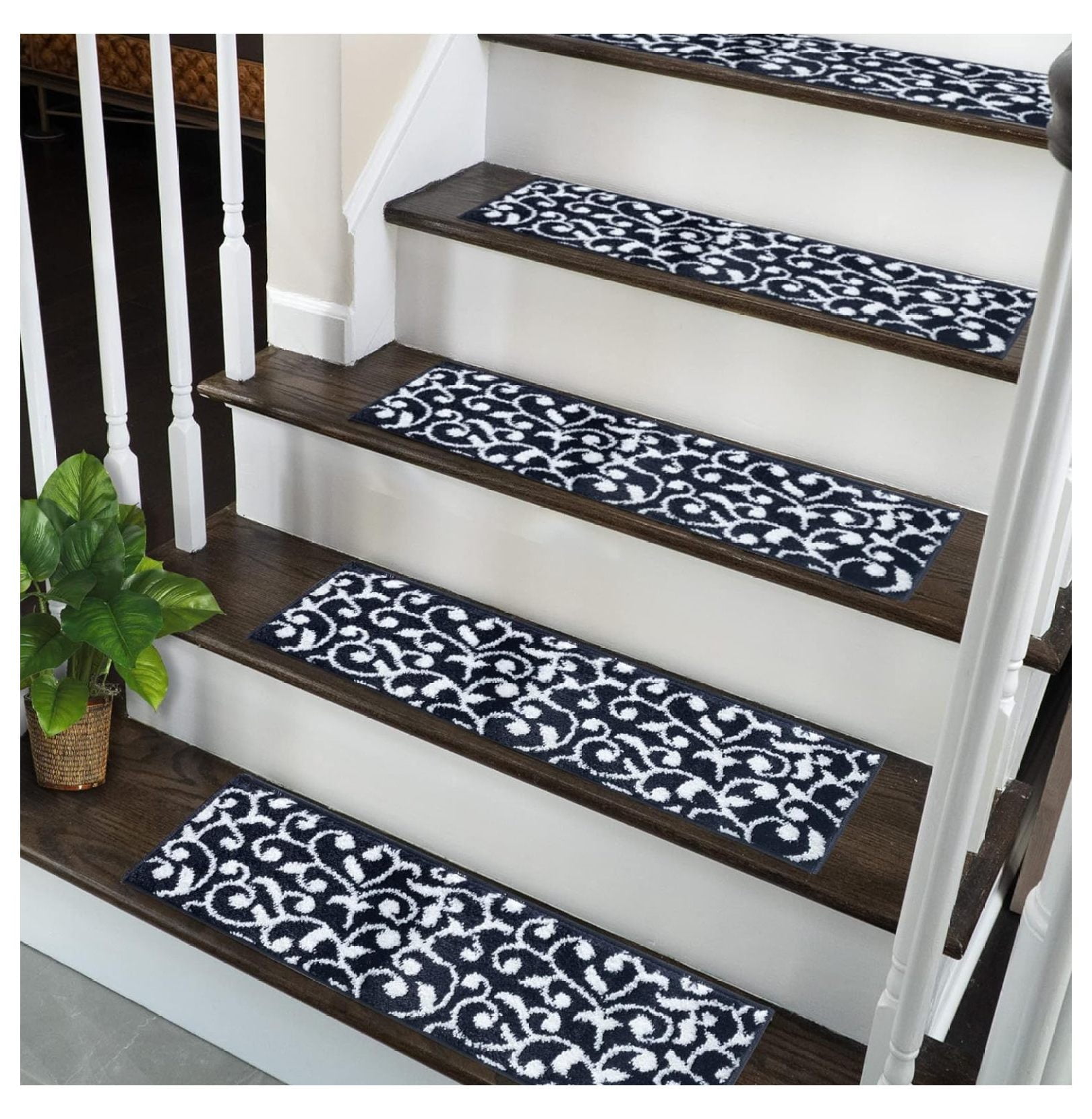 MYXIO Carpet Stair Treads for Wooden Steps Indoor Staircase Step