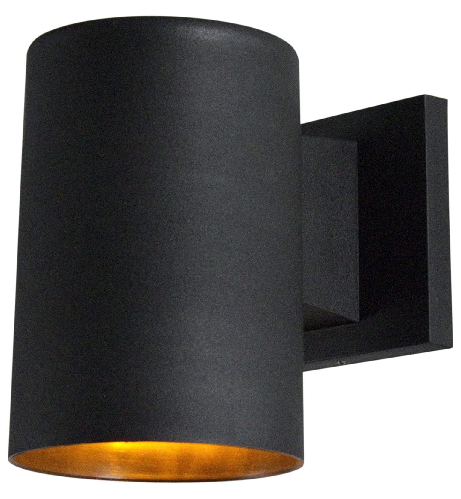 MYXIO FD134I75BKLA Small Cylindrical Wall Sconce with Turtle