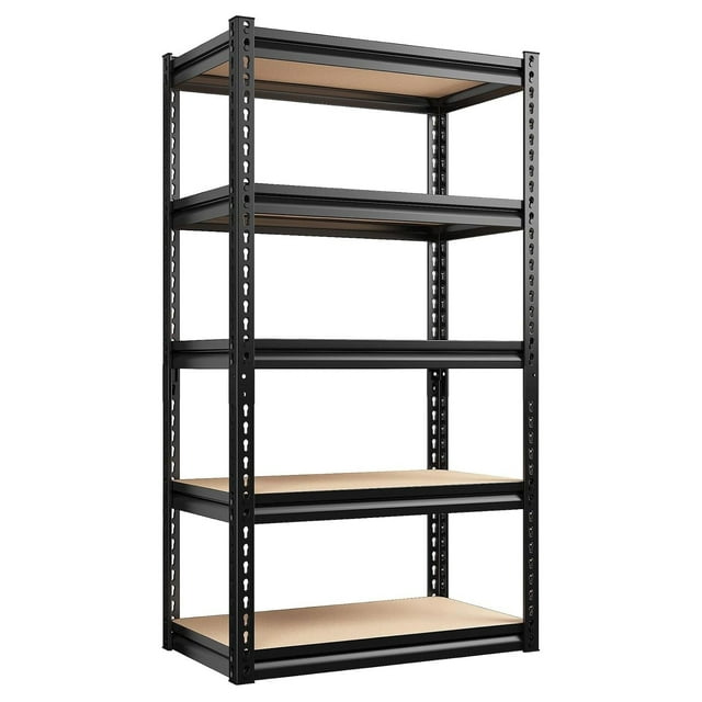 MYXIO Garage Shelving Heavy Duty Storage Shelves 1500 LBS,5Tier Garage Shelves Metal Shelving