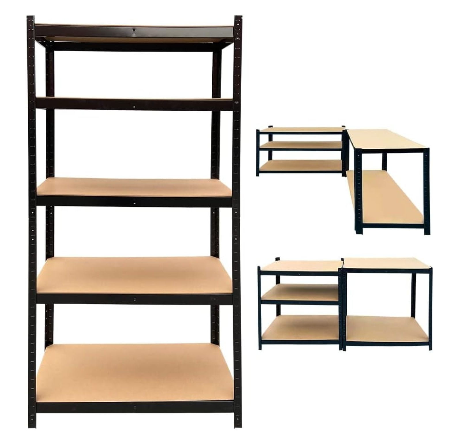 MYXIO Garage Storage Shelves Metal Shelving Unit 5Tier Rack Shelf Free