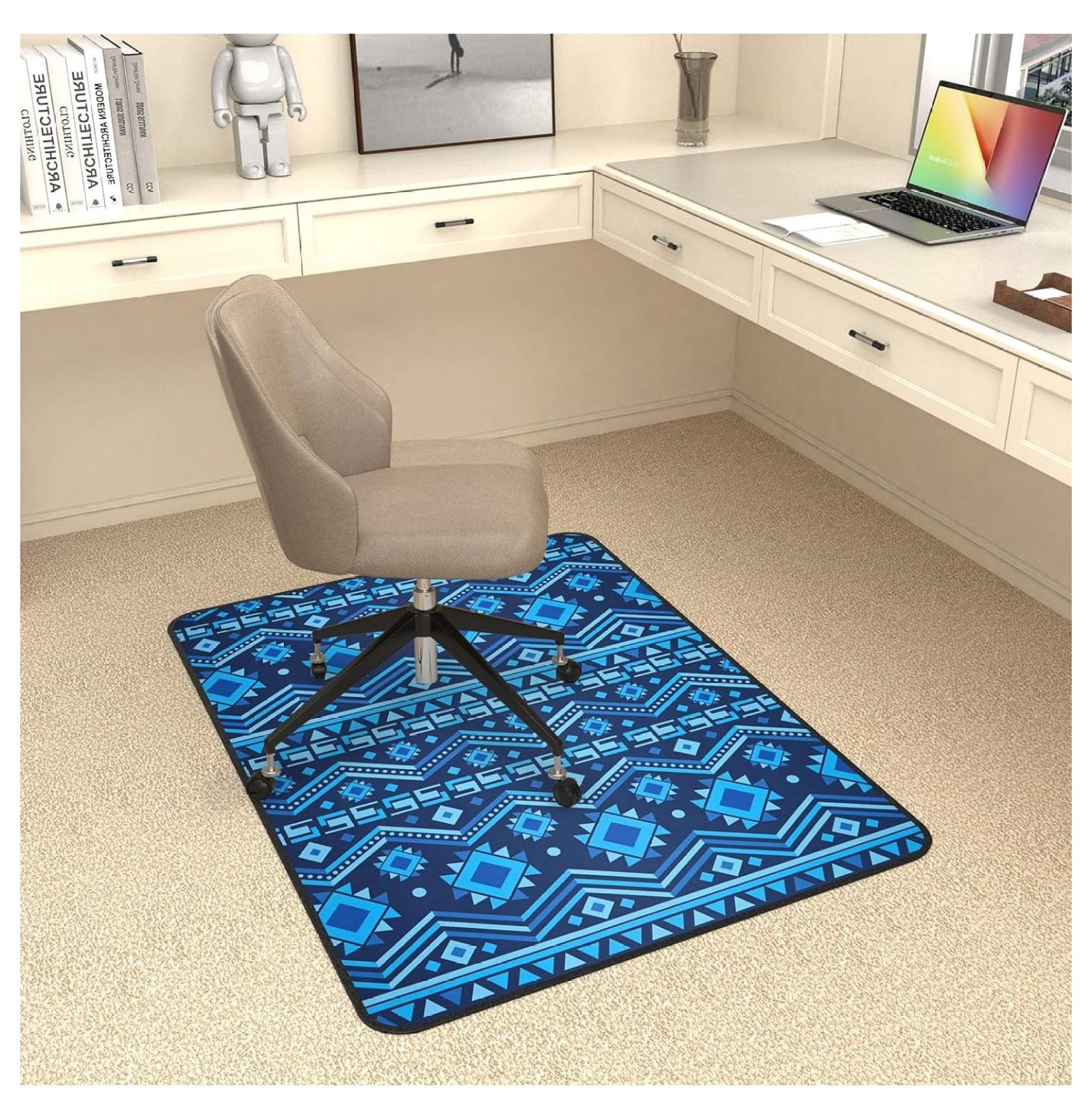 MYXIO Heavy Duty Desk Chair Mat for Carpet & Hardwood Floors, " x 36