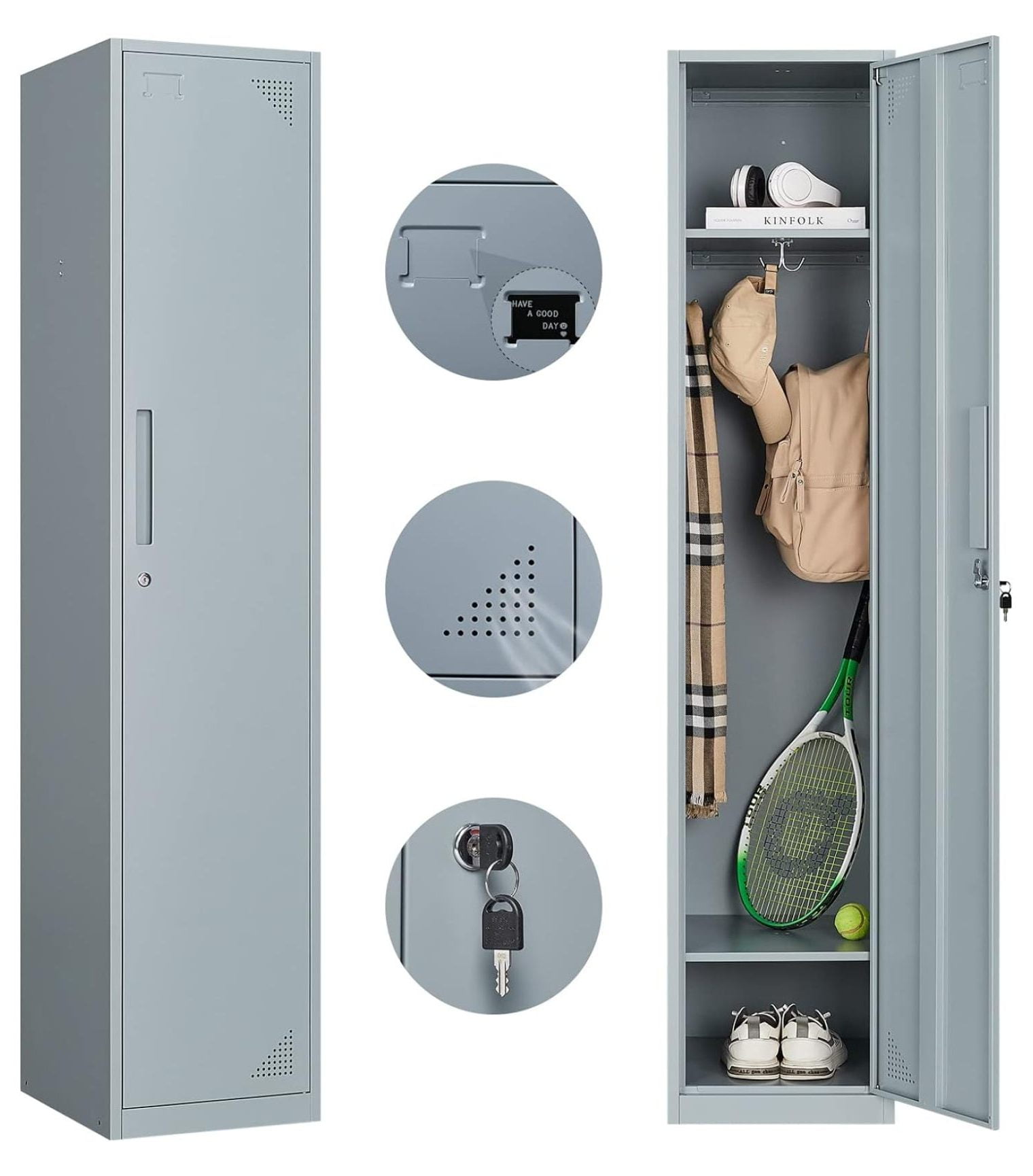 MYXIO Metal Lockers for Employees Steel Locker Large School Locker