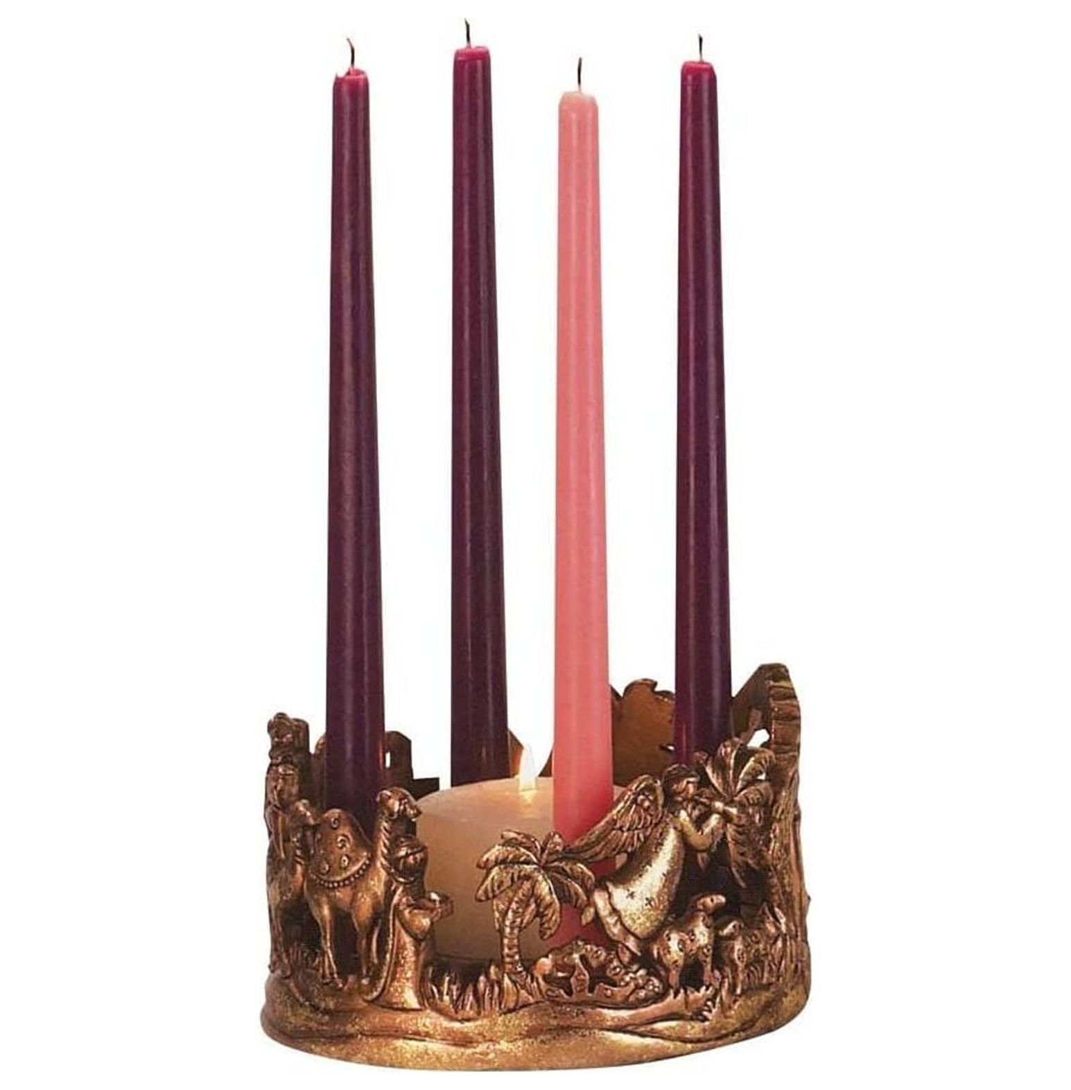 MYXIO Nativity Advent Candleholder with Advent Candles