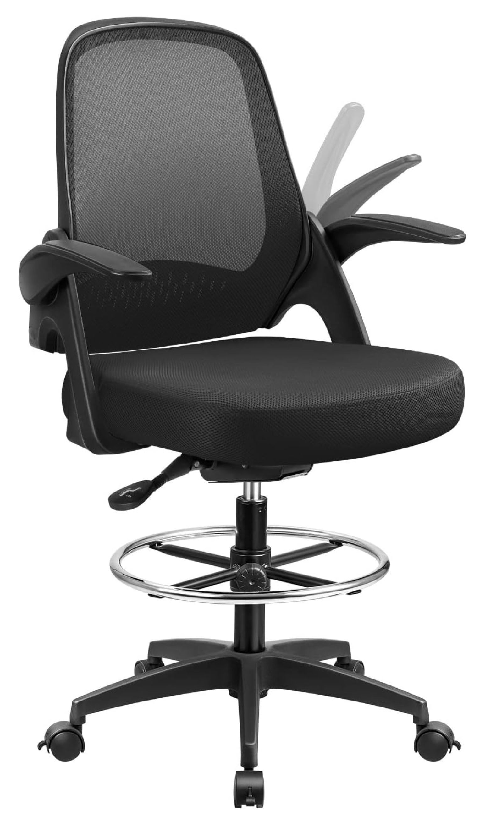 MYXIO Office Drafting Chair Tall Office Desk Chair with Up Armrests