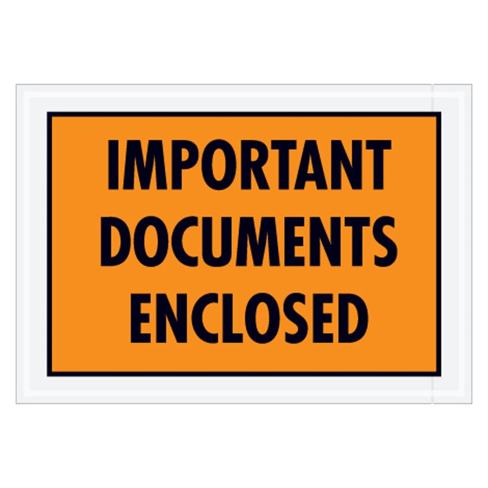 MYXIO Orange Adhesive Side Loading Document Envelopes Important myxio-orange-adhesive-side-loading-document-envelopes-important