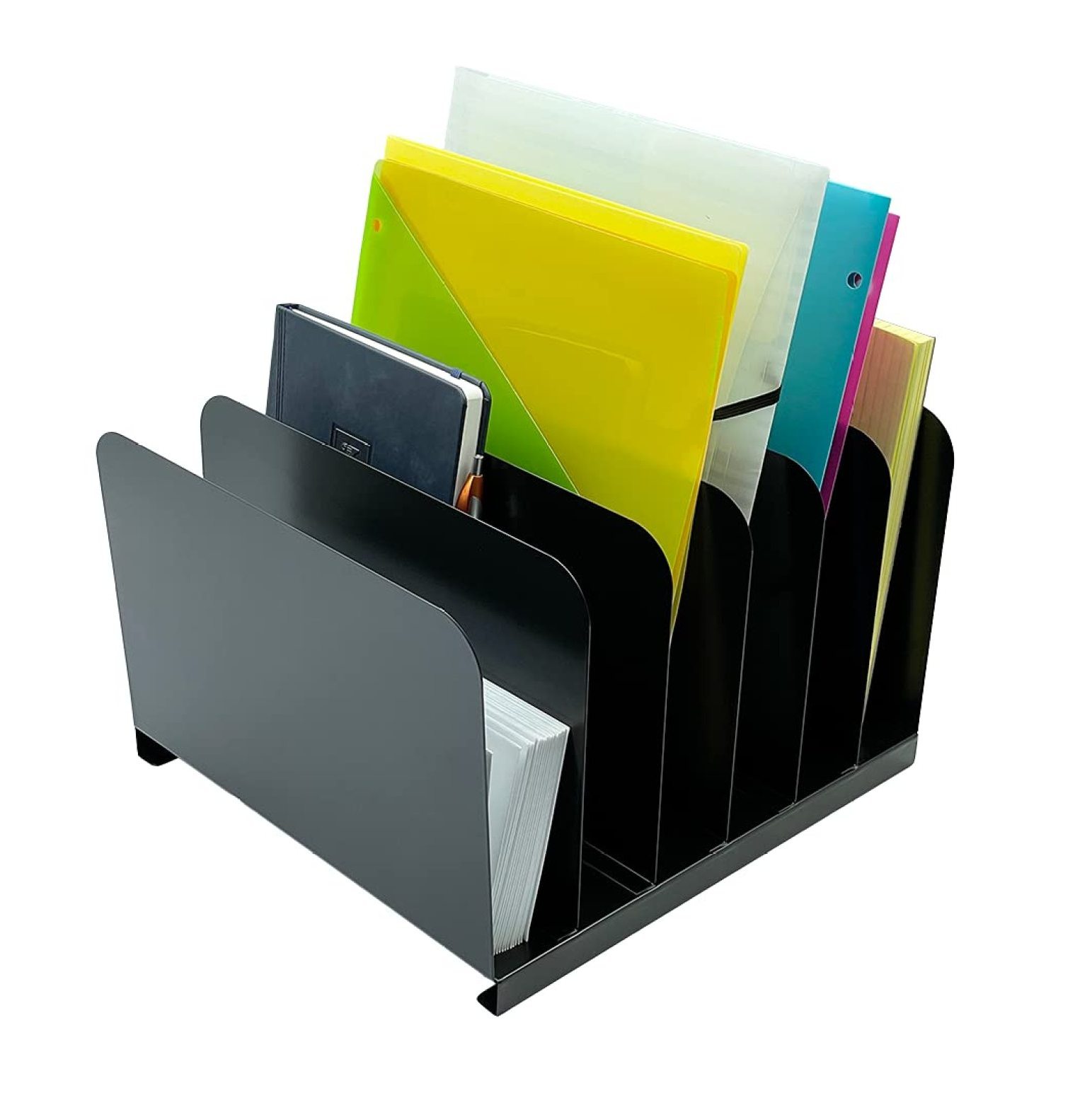 MYXIO Organizer Vertical 6 Slot, Black Steel