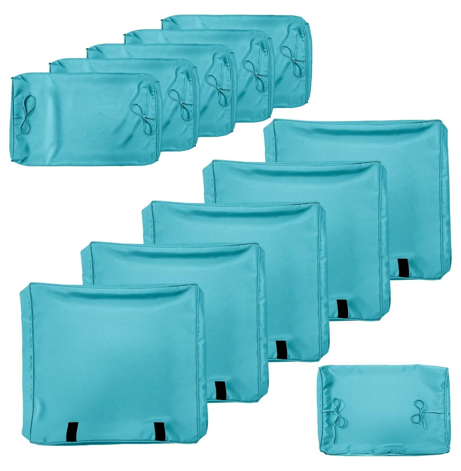 MYXIO Outdoor Cushion Slipcovers 11PCS Patio Set Cushion Covers