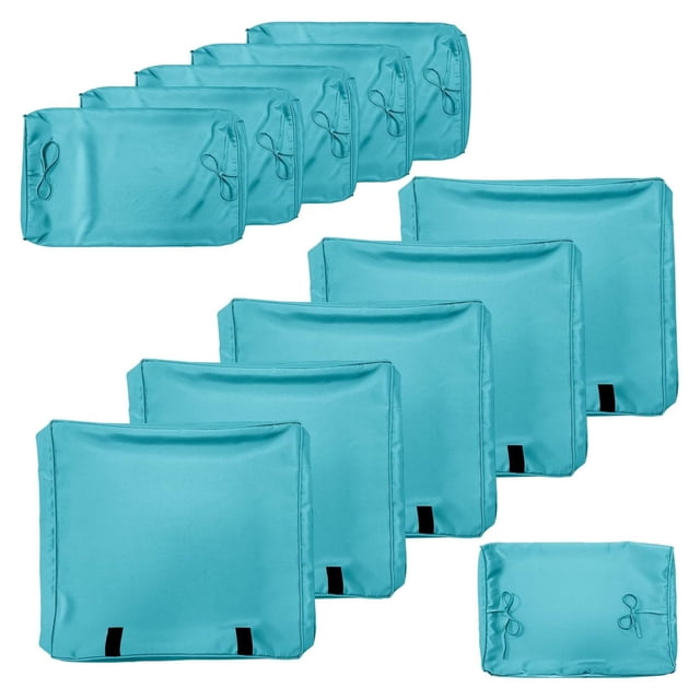 MYXIO Outdoor Cushion Slipcovers 11PCS Patio Set Cushion Covers