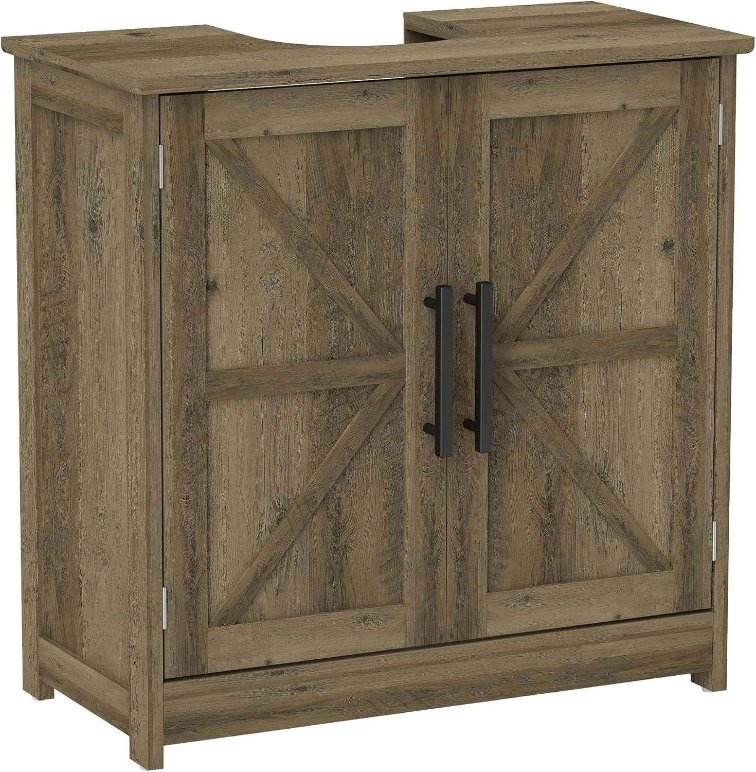 MYXIO Pedestal Sink Storage Cabinet, Farmhouse Freestanding Bathroom ...