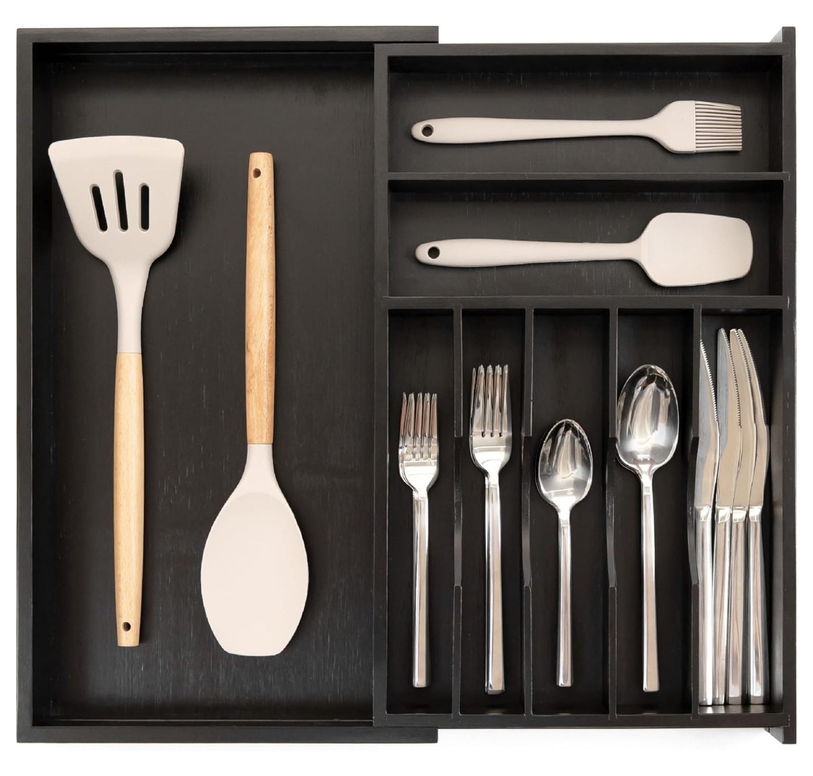 MYXIO Premium Silverware, Flatware and Utensil Organizer for Narrow