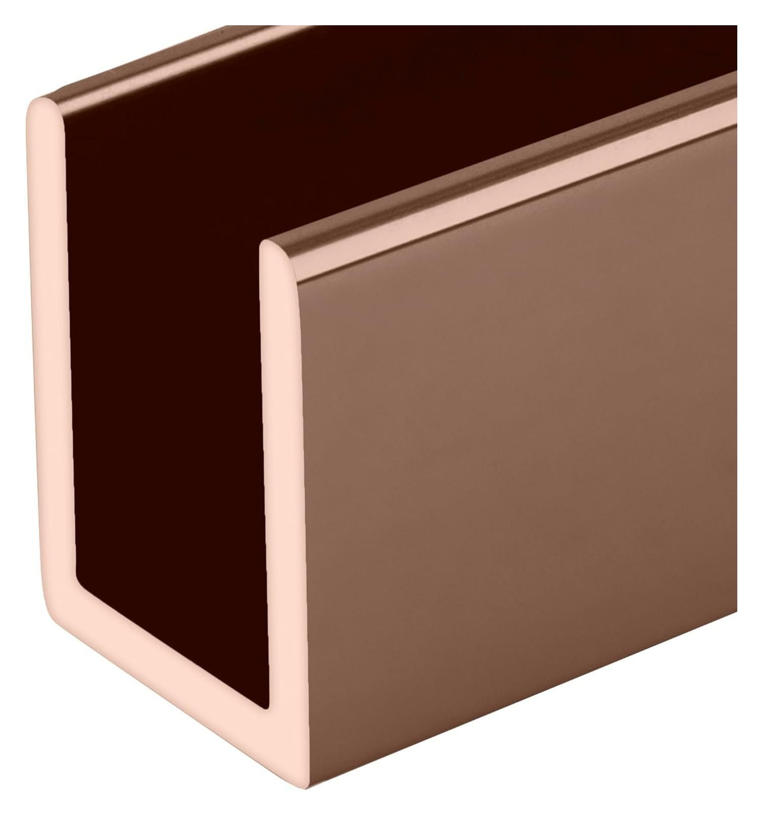 MYXIO SDCD38PC0CCP72 Polished Copper 3/8" Fixed Panel Shower Door Deep