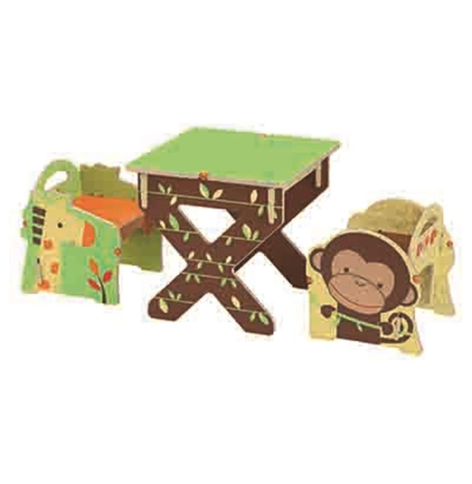 MYXIO Safari Adventure Table and Chair Set Childrens Outdoor Table