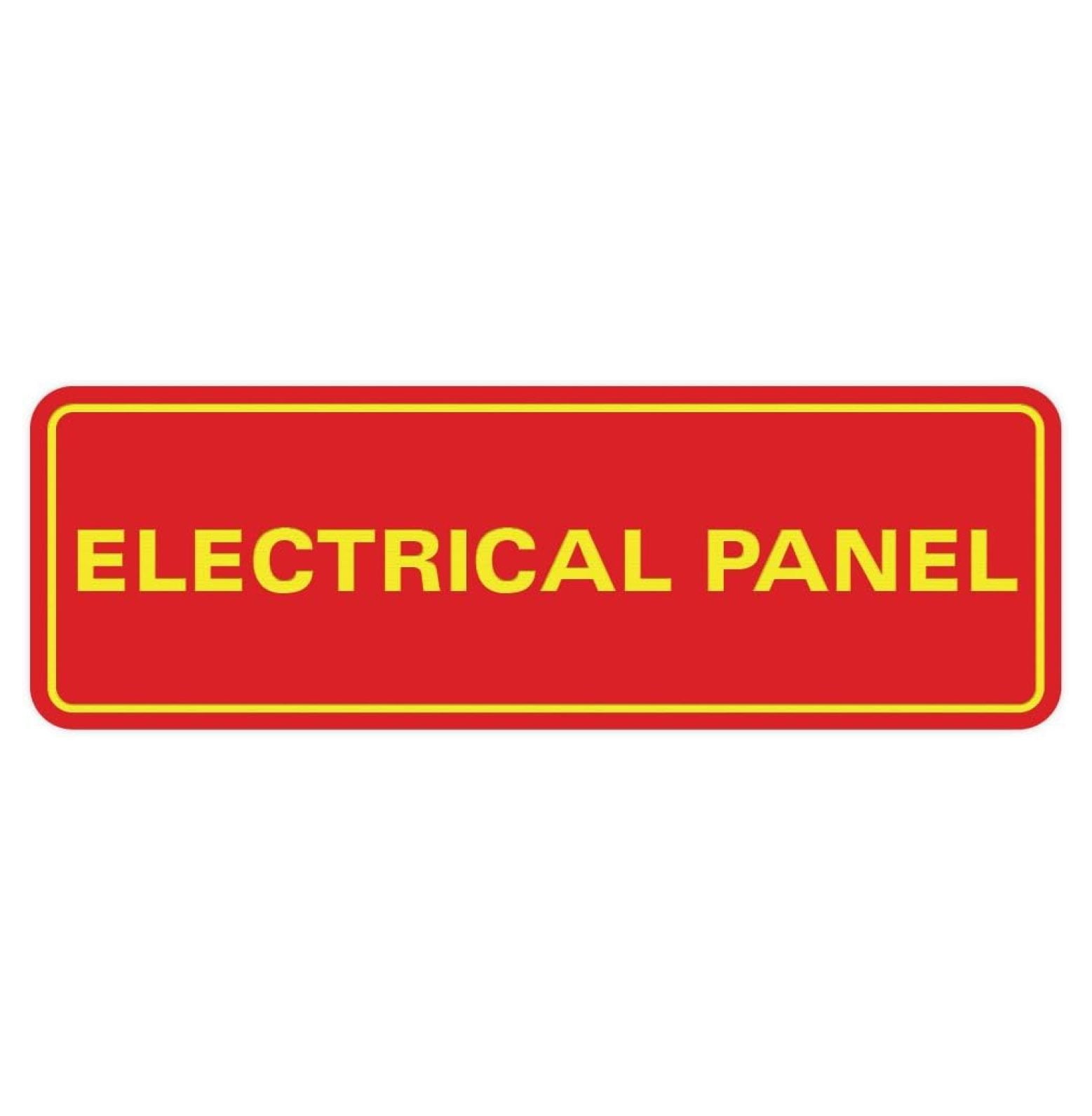 MYXIO Standard Electrical Panel Wall or Door Sign Durable Material