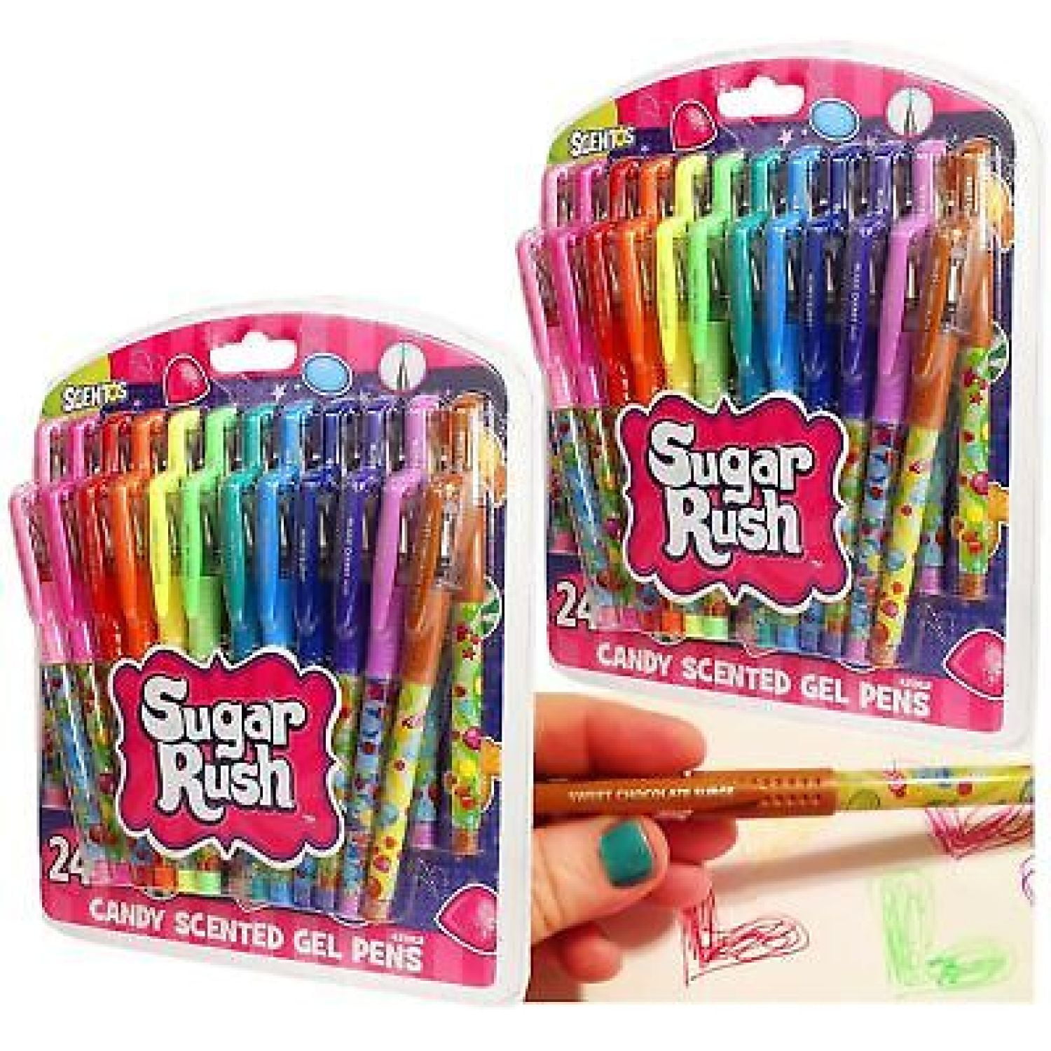MYXIO Sugar Rush Candy Scented Gel Pens 24 Count (Series 2) 2 Pack