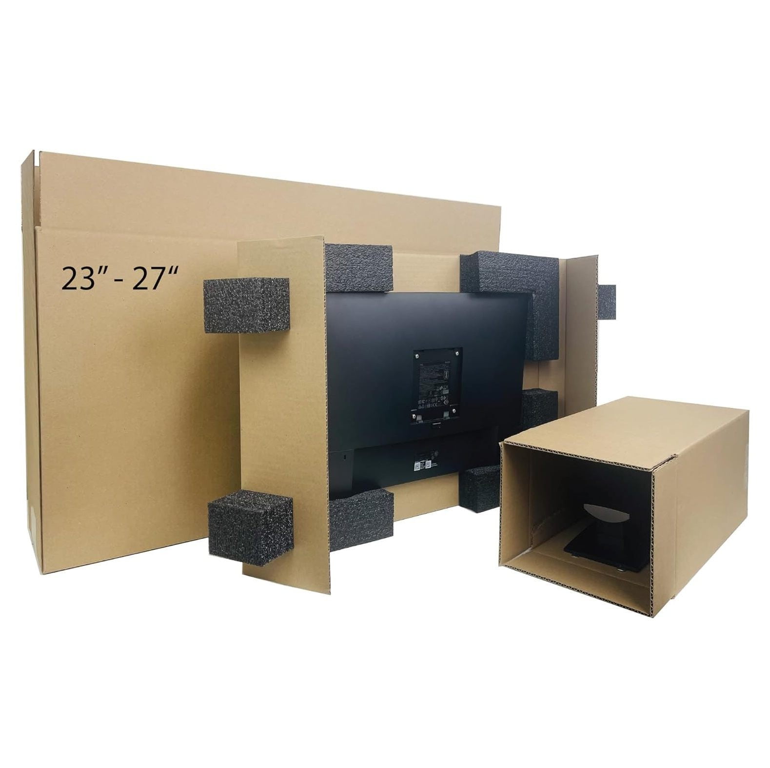 MYXIO USA Universal 23" 27" Monitor Shipping Box, Secure and