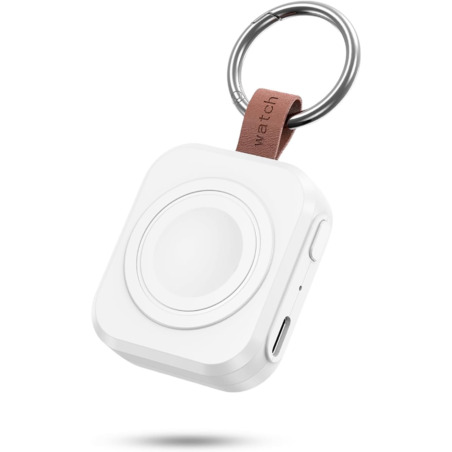 MYXON 1200mAh Wireless Portable Charger for Apple Watch, Keychain Travel Charger, Compatible with Series 10/9/8/7/SE/6/5/4/3/2/Ultra/Ultra 2, Type-C & USB Powered