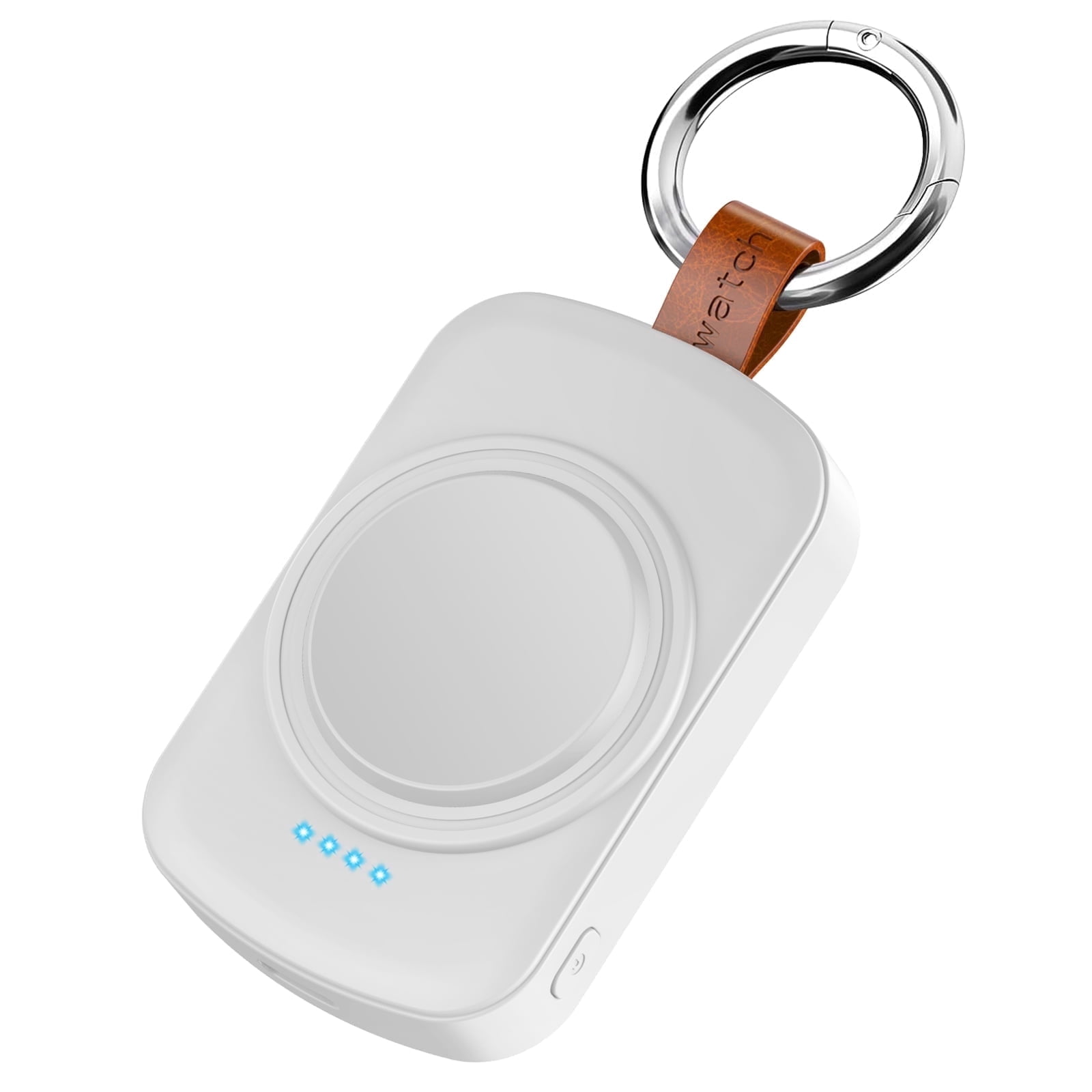 MYXON 1800mAh Portable Wireless Watch Charger for Apple Watch, Keychain Design, Type-C Cable, USB Powered