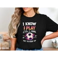 thumbnail image 1 of MYYUK Girls Soccer Shirt, I Play Like A Girl Shirt, Soccer Player Gift For Her, Motivational Soccer Tee, Soccer T-Shirt For Women Girls, 1 of 4