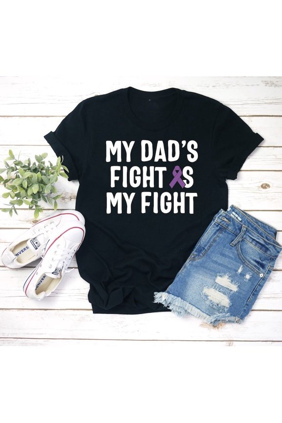 My Dad's Fight Is My Fight Shirt, Pancreatic Cancer Awareness Shirt, Pancreatic Cancer Shirt