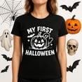 thumbnail image 1 of MYYUK My First Halloween Shirt For Baby With Pumpkin And Ghost, Cute Infant Outfit For First Halloween, Fall Baby Shower Gift Idea, 1 of 4