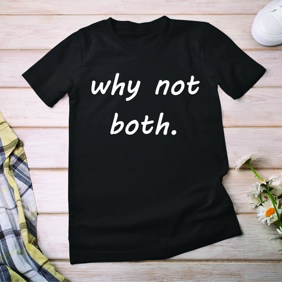 MYYUK Why Not Both T-Shirt, Pride Shirt, Bisexual Shirt, Bi Pride Tee, Bisexual Gift, Bi Gift, Bisexual Pride, LGBT Tee, Bi Graphic Tshirts