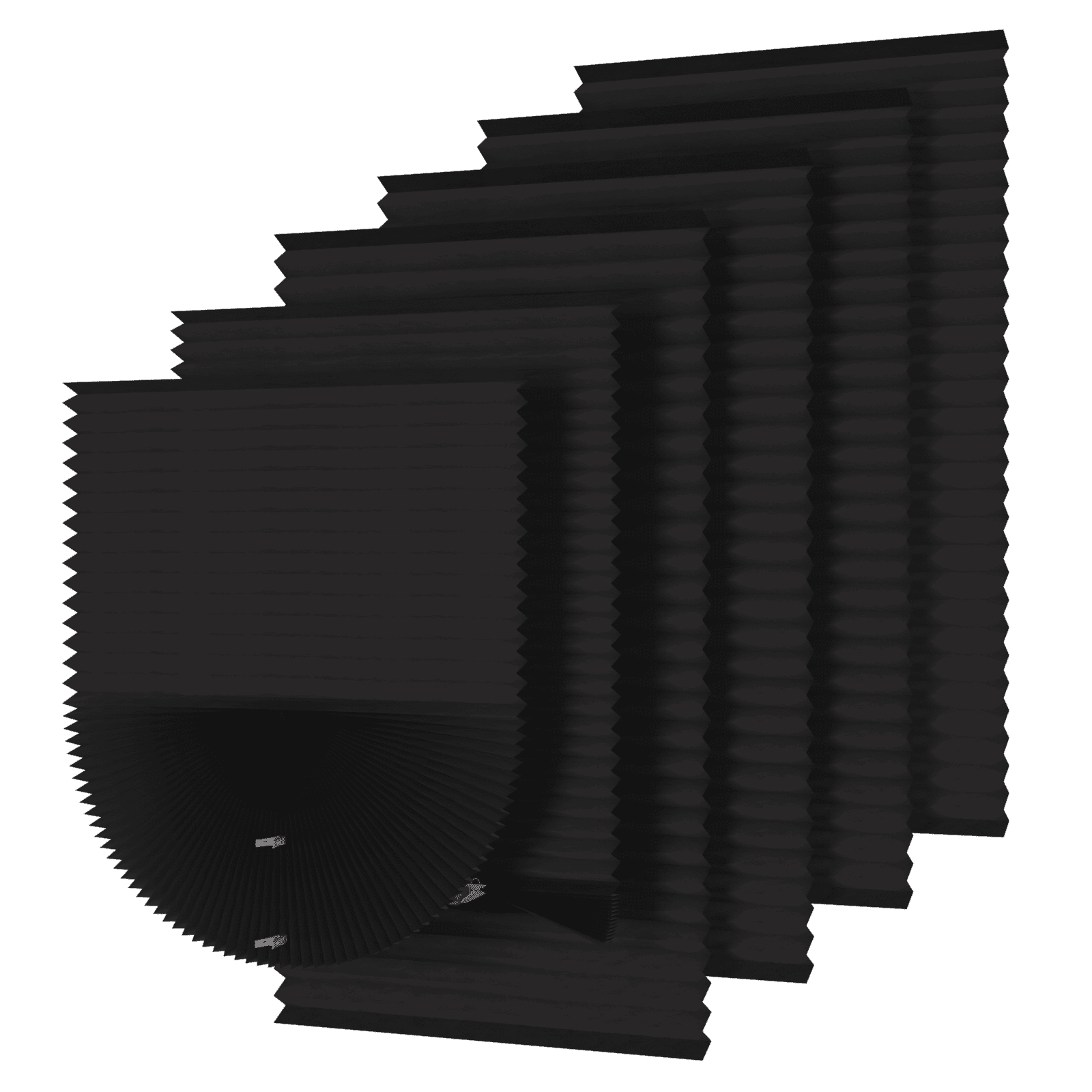 MYshade 6 Pack Temporary Blackout Paper Shades for Windows(Black, 36" W x 72" H)