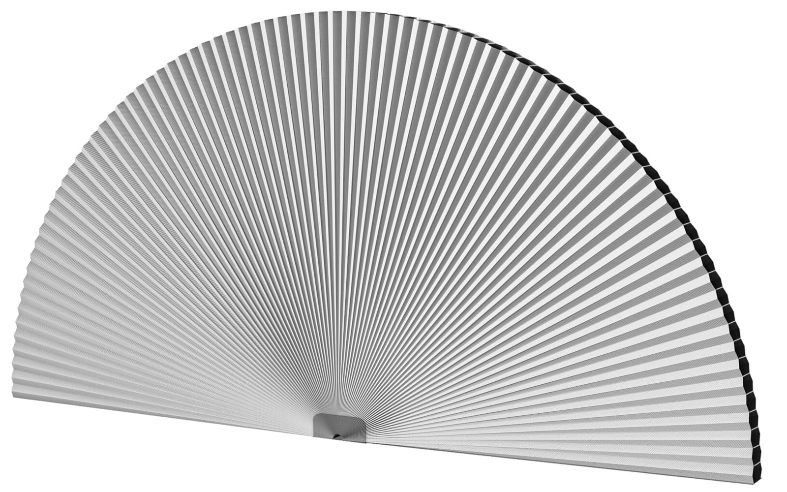 MYshade No Tools Arch Window Shades Tie-Up Blackout Cellular Arch Window Shades, White 36"W x 72"H