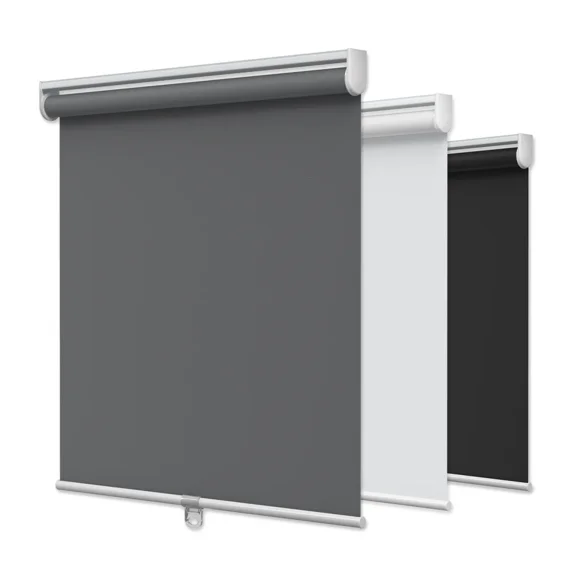 MYshade Cordless Blackout Roller Shades for Windows Gray-23"W*72"H Room Darkening Blinds Pull Down Shades Window Blinds for Home