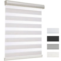 MYshade Cordless Zebra Blinds Beige-20"W*72"H Pull Down Roller Window Shades Double Layer Light Control Free Stop Window Shades Day and Night Blinds Easy Installation for Home