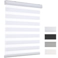 thumbnail image 1 of MYshade Cordless Zebra Blinds White-30"W*72"H Pull Down Roller Window Shades Double Layer Light Control Free Stop Window Shades Day and Night Blinds Easy Installation for Home, 1 of 9