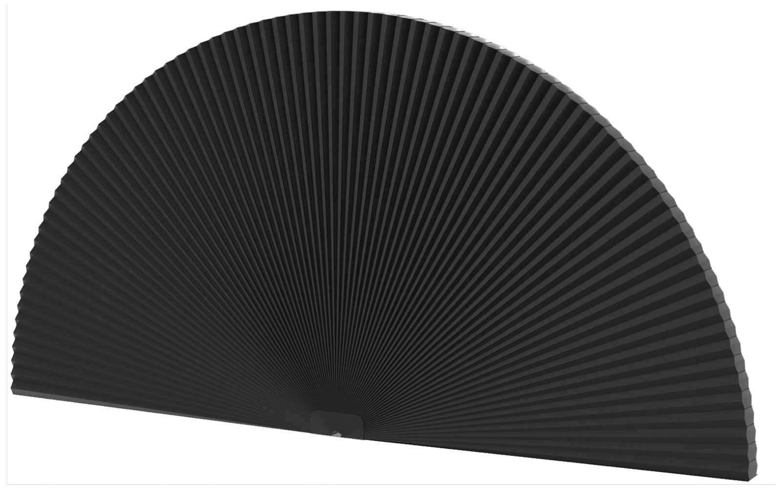 MYshade No Tools Window Shades Tie-Up Blackout Cellular Arch Window Shades, Black 36"W x 72"H