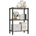 thumbnail image 1 of M MZG 3 Tier Wire Shelf, Storage Shelvings,750 Lbs 13.8" D x 23.6" W x 35.5" H, Kitchen Baker Rack,Black, 1 of 8
