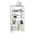 thumbnail image 1 of M MZG 5 Tiers Wire Shelf Dimensions: 29.5"W x 11.8"D x 59.5"H, White, 1 of 9