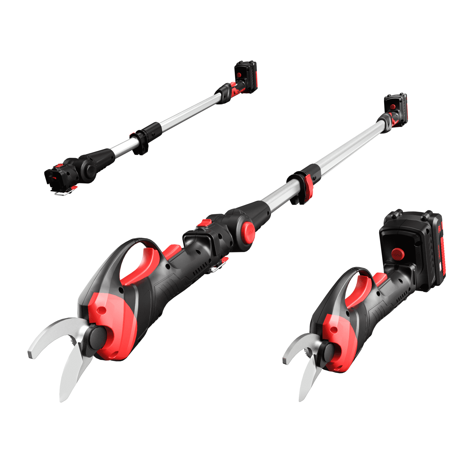 MZK 20V 2-in-1 Cordless Pruner w/ 13ft Pole, 1.2
