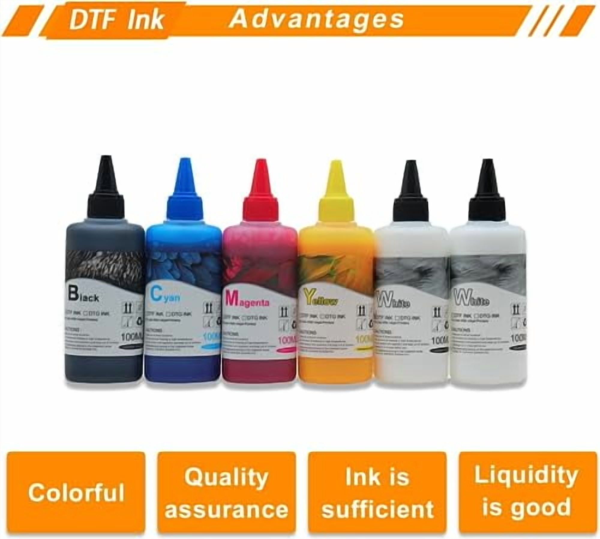 MZK DTF Ink 600ML - Premium DTF Transfer Ink for PET Film, Refill for ...