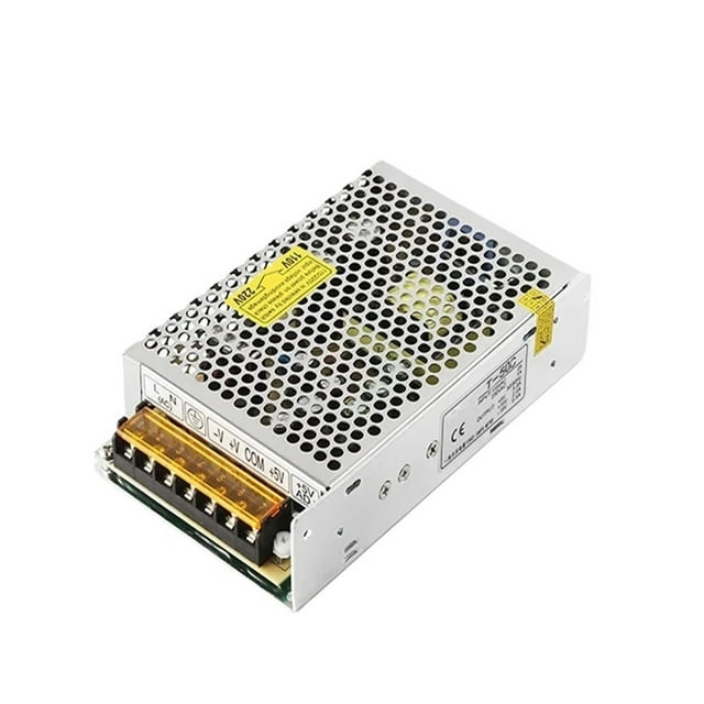 MEAN WELL RT-50D AC-DC Triple Output Power Supply | 5V 5A, 12V 1A, 24V 1.5A, 51W Enclosed Switching Supply