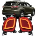 thumbnail image 1 of MZORANGE 1 Pair Rear Bumper Reflector Light LED Brake For 2014-2018 2019 Toyota Highlander, TO1185108, 81480-0E020, TO1184108, 81490-0E020, 1 of 9