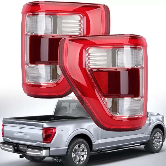 MZORANGE 2PCS LED Tail Light For Ford F150 XLT 2021-2022 2023 Right and Left Side Tail Light with Blind Spot (Upgrade LED Style), Replacement#ML3Z13404C, ML3Z13405C