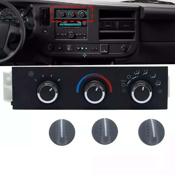 MZORANGE 599-217 AC Heater Climate Control Panel For 1996-2005 GMC Chevrolet Express 2500 3500, Replace #16238445,15773678,15073274,15130959,15191308