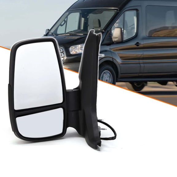 MZORANGE Door Rearview Mirror, Left Driver Side Mirror 6pin For 2014-2022 Ford Transit 150 250 350 350 HD Manual Folding Replacement #EK4Z-17683-DB