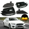 thumbnail image 1 of MZORANGE Fog Light Cover Bumper Smoke LED Turn Signal Lamp for Infiniti Q50 Sport 2014 2015 2016 2017 2018 2019, 1 of 9