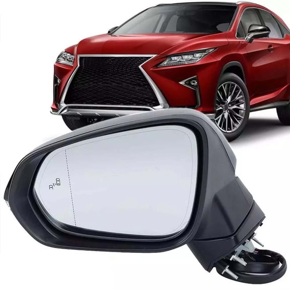 MZORANGE Left Power Side Mirror with Blind Spot Turn Signal Memory Heated 15 Pin For Lexus RX350 RX350L RX450h RX450hL 2016-2022 Power Folding