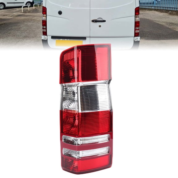 MZORANGE Right Passenger Side Tail Light for Mercedes-Benz Sprinter 250 350 2007-2017 with Red Lens