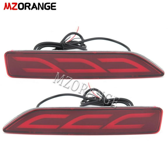 MZORANGE for Honda CRV CR-V 2007 2008 2009 Pair LED Rear Bumper Reflector Light Driver Side Passenger Side