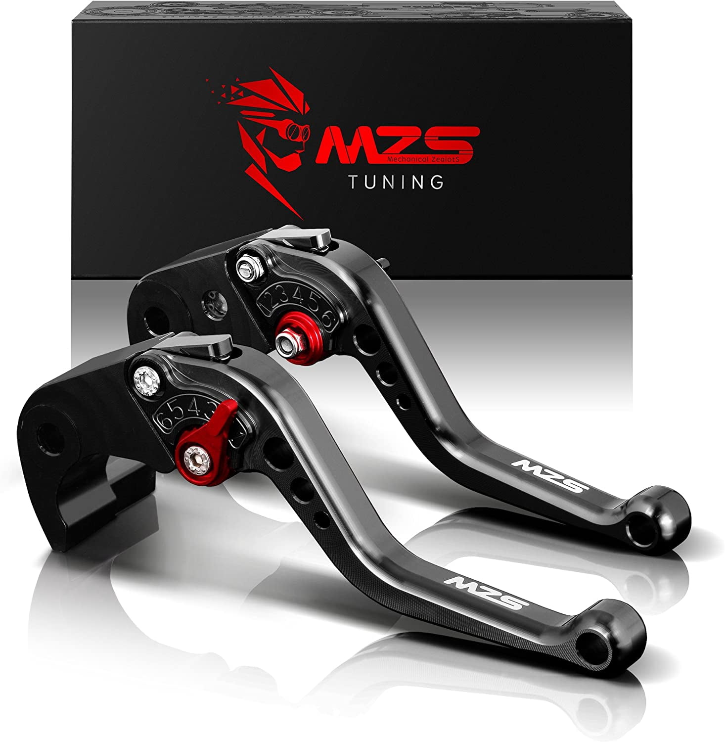 FXCNC Motorrad Brems- Und Kupplungshebel Aus Alu – Verstellbar, Für YZF R1/R6, FZ1, R6S (2002-2009)