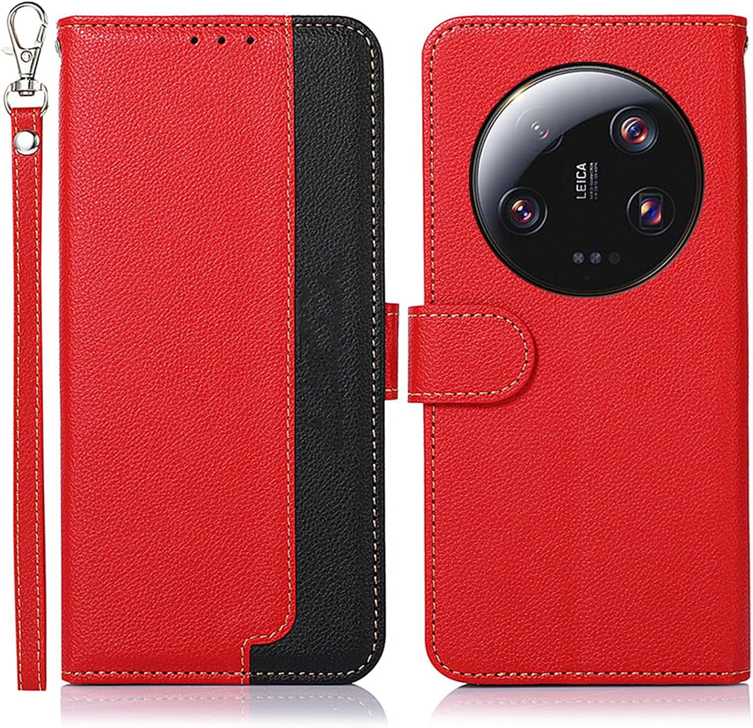 Mztysgl Wallet Case For Xiaomi 13 Ultra Pu Leather Flip Phone Cover With Wristband Card Holder 3565