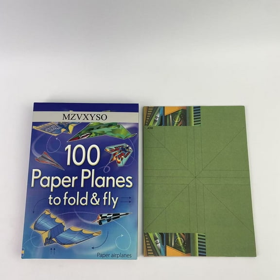 MZVXYSO Paper airplanes,100 Paper Planes to Fold and Fly: Expertly Designed Paper Planes For Endless Interactive Flying Fun