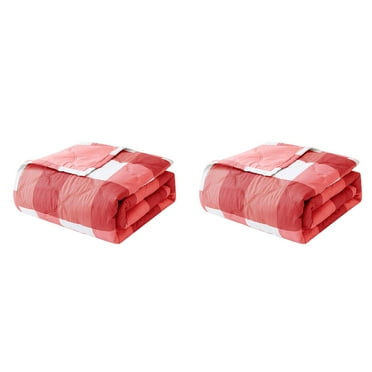 MZXELPRJD 2 Pack Plaid Throw Blanket Christmas Blanket Cooler Quilt for Hot Sleepers and Night Sweats Lightweight Ice Blanket Double Cold Effect Cooler Comforter for All Seasons 13.78x15.75inch